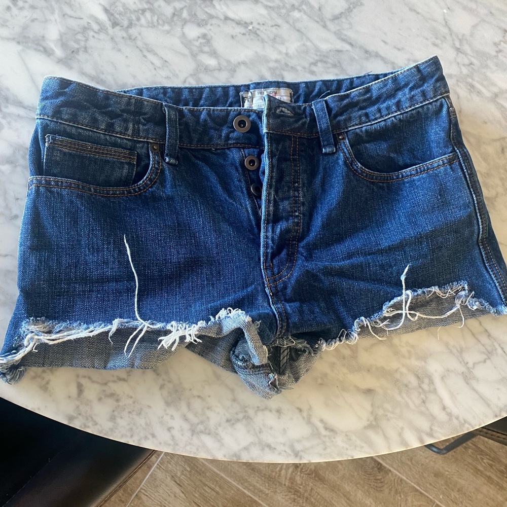 Free People cut off denim shorts